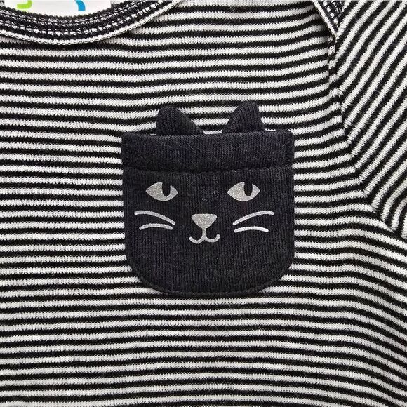 Nwt Carter's 100% Cotton Baby Girl Halloween Tulle Dress Black Cat 2 pc - Picture 7 of 9